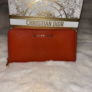 Michael Kors Vibrant Orange Wallet